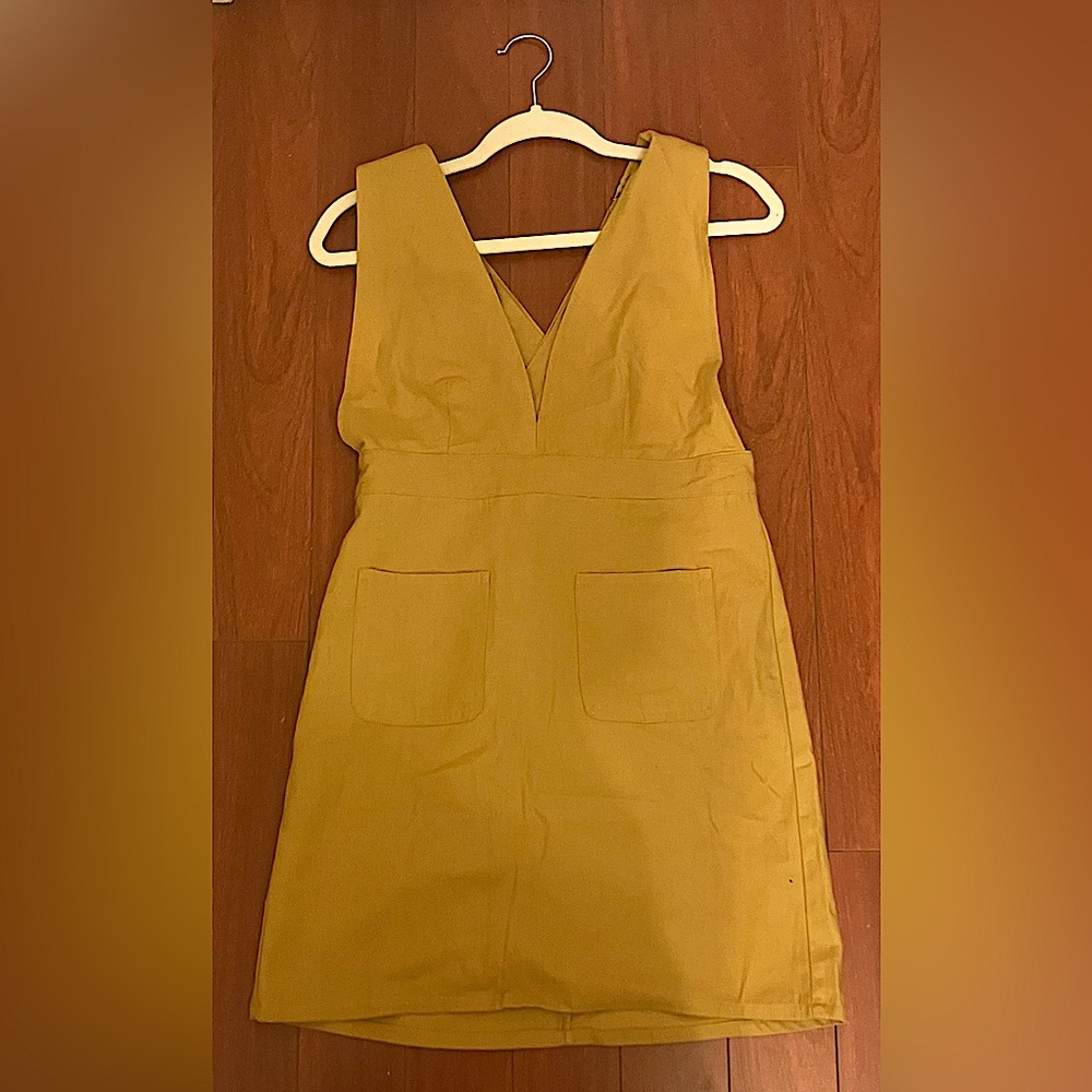 mustard yellow pinafore